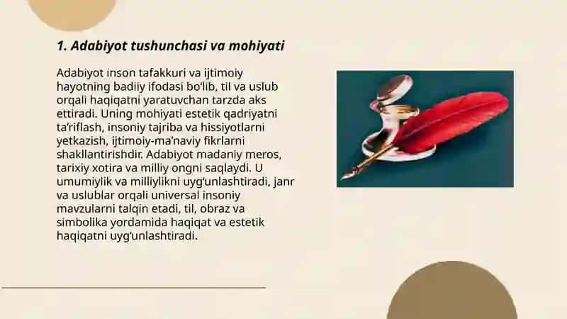 Adabiyotning umumiy xususiyatlari 3