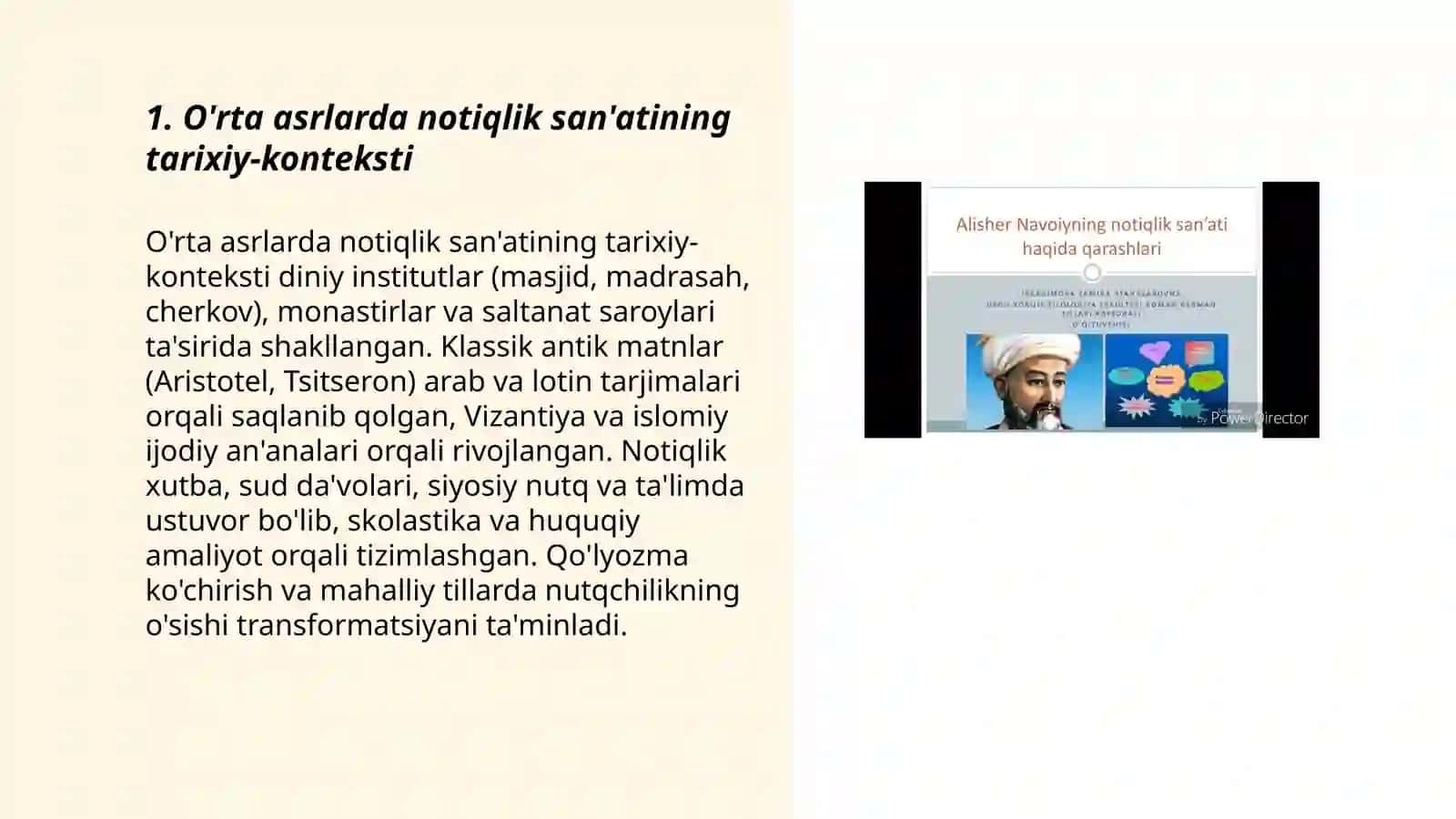 O'rta asrlarda notiqlik san'atining vujudga kelishi va rivojlanishi 3