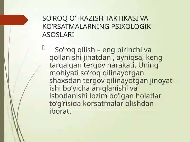KRIMINALISTIK NUTQ. TERGOV JARAYONIDA EKSPREMENTAL JARAYON 3