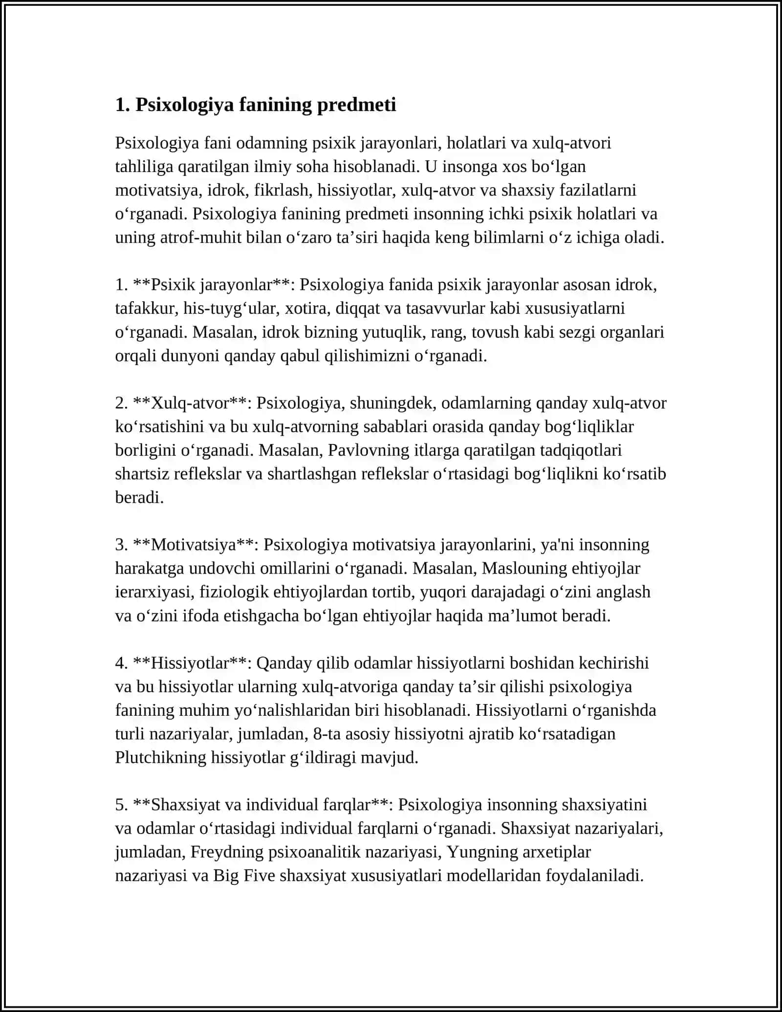 PSIXOLOGIYA FANINING PREDMETI 3