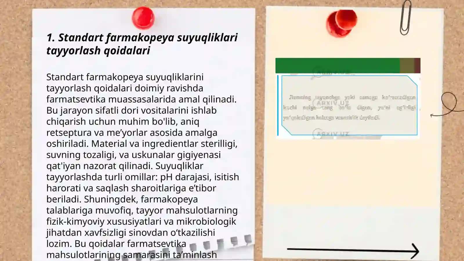 Standart farmakopeya suyuqliklarini tayyorlash. Rasmiy suvli eritmalar og'irligi va og'irlik-hajm konsentratsiyasi orasida bog'liqlik 3