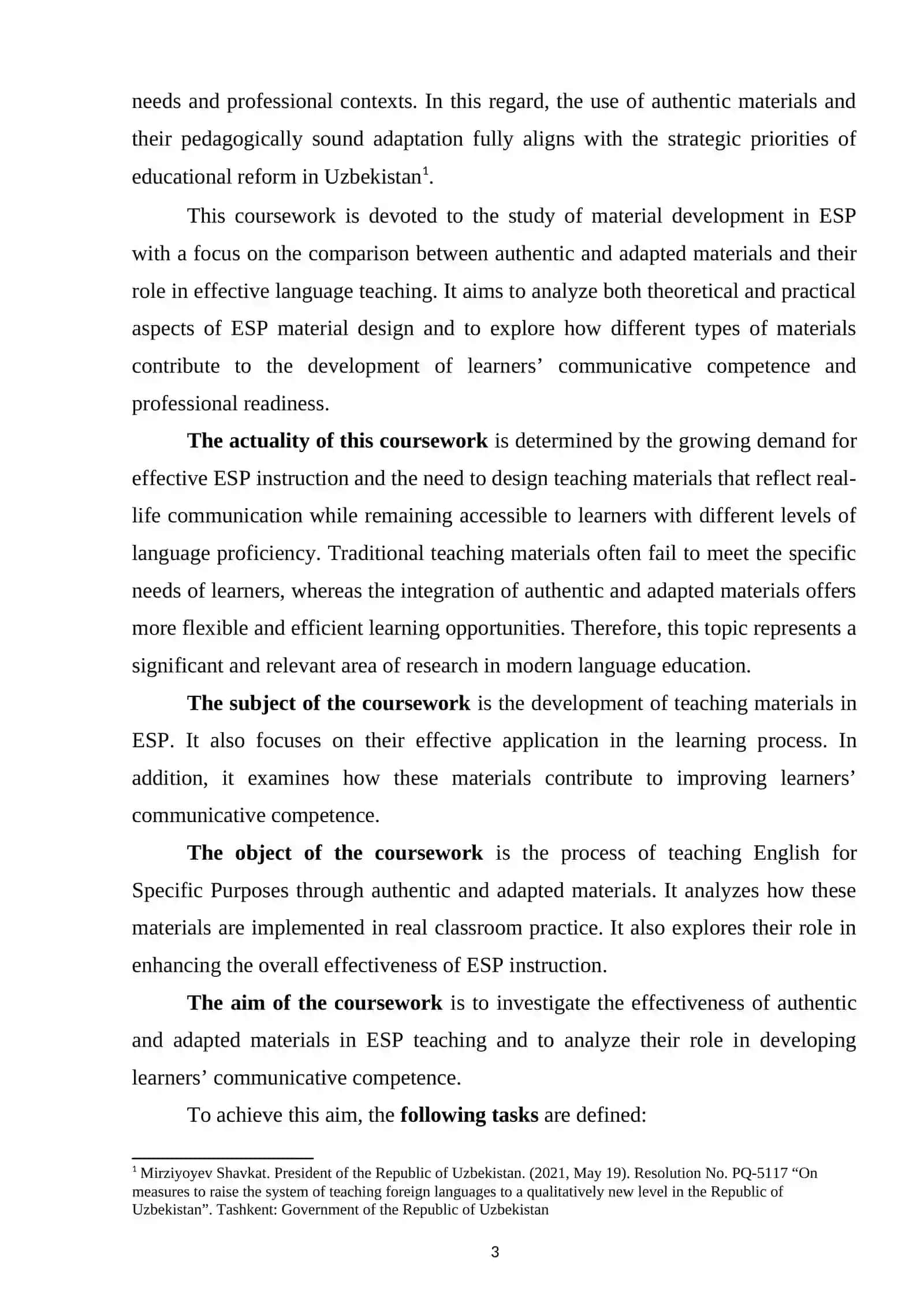 MATERIAL DEVELOPMENT FOR ESP: AUTHENTICITY VS. ADAPTATION 3