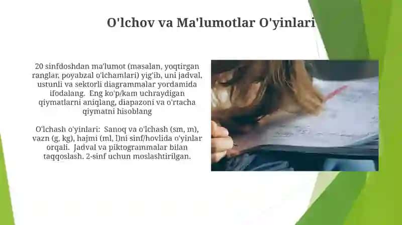 O'lchov va Ma'lumotlar O'yinlari 3