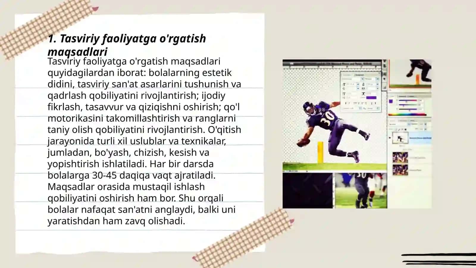 Tasviriy faoliyatga oʻrgatish 3