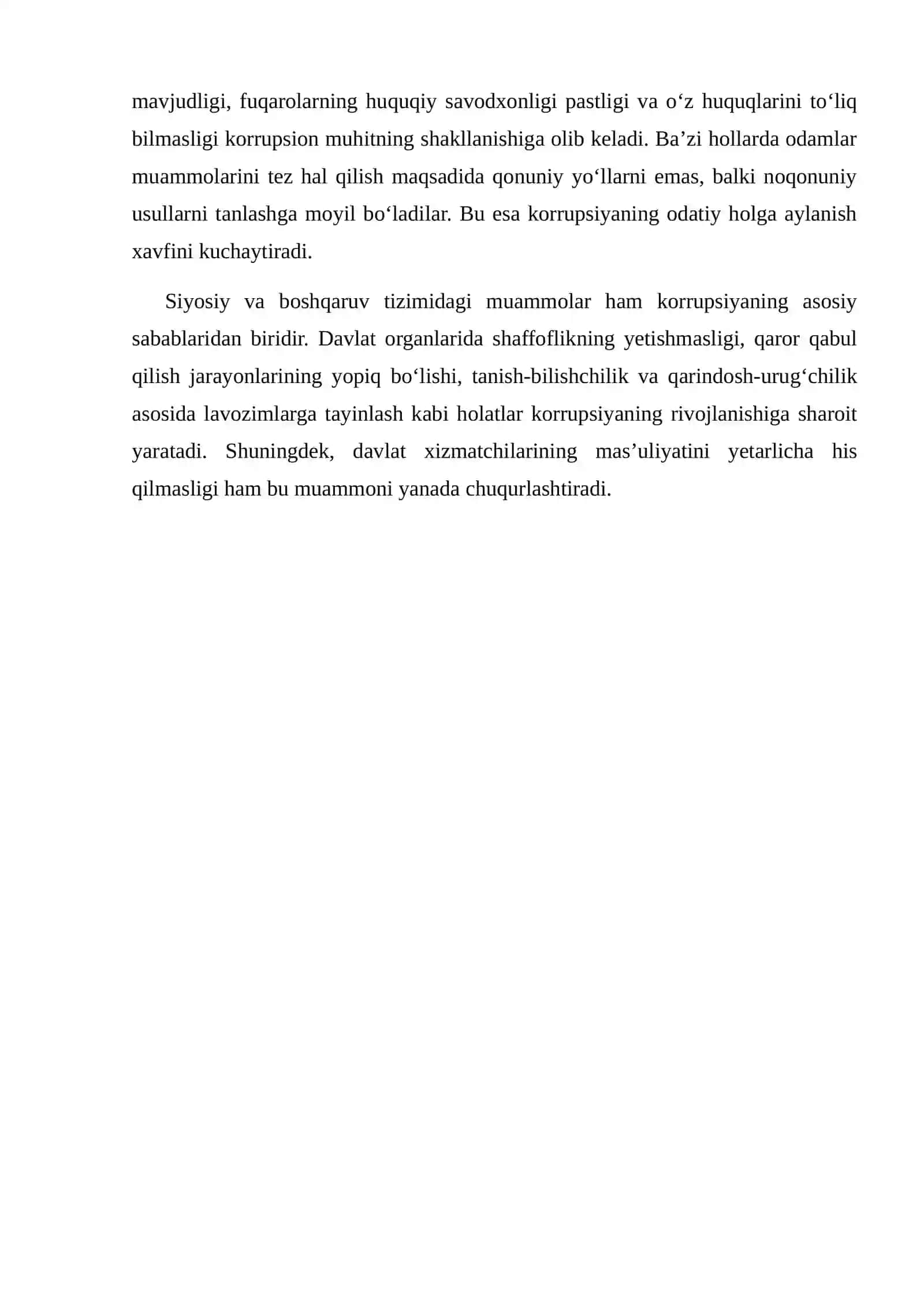 Korrupsiyani Keltirib Chiqaruvchi Omillar 3
