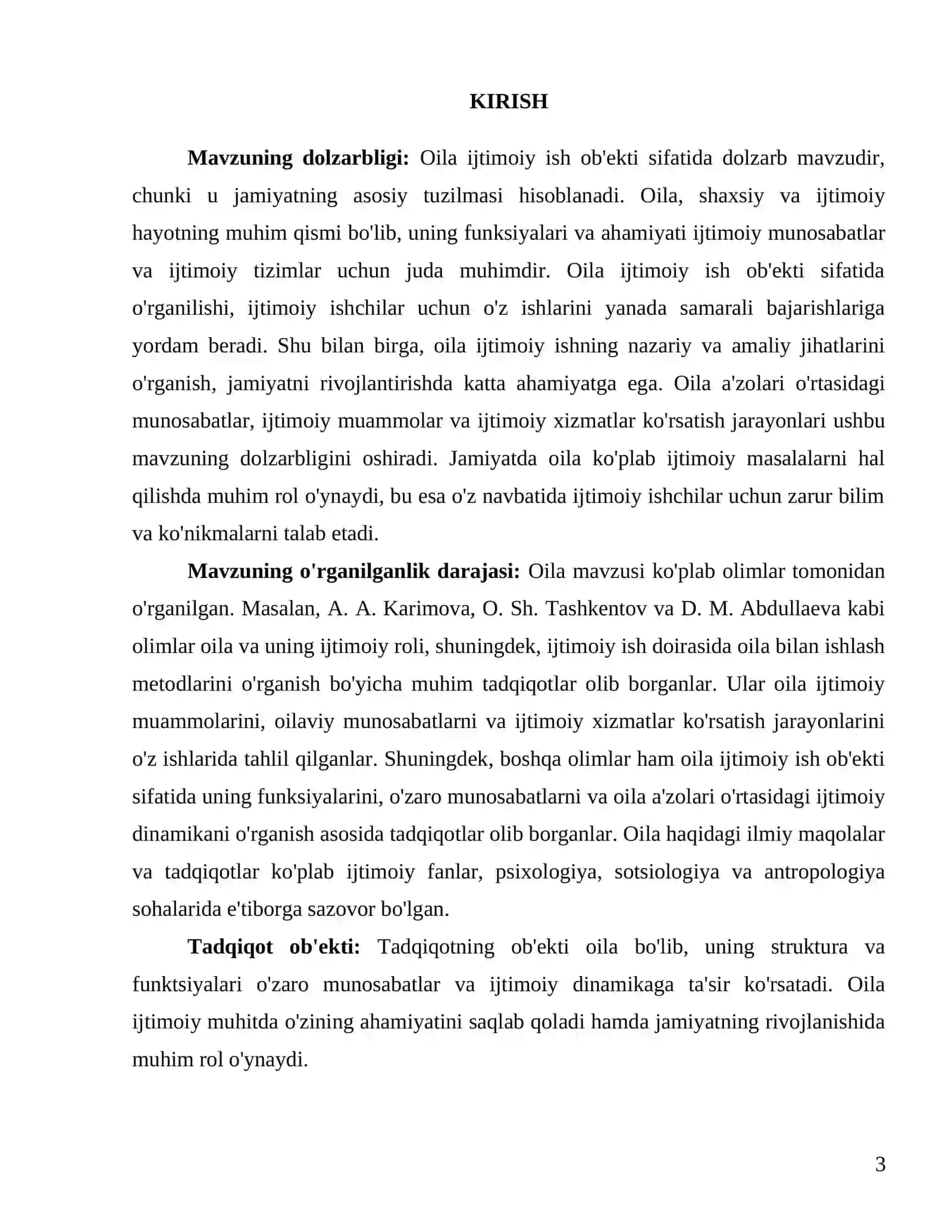 TERMIZ DAVLAT UNIVERSITETI IJTIMOIY FANLAR FANIDAN KURS ISHI 3