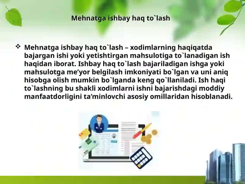 MEHNATGA HAQ TO`LASH SHAKLLARI VA TIZIMI 3