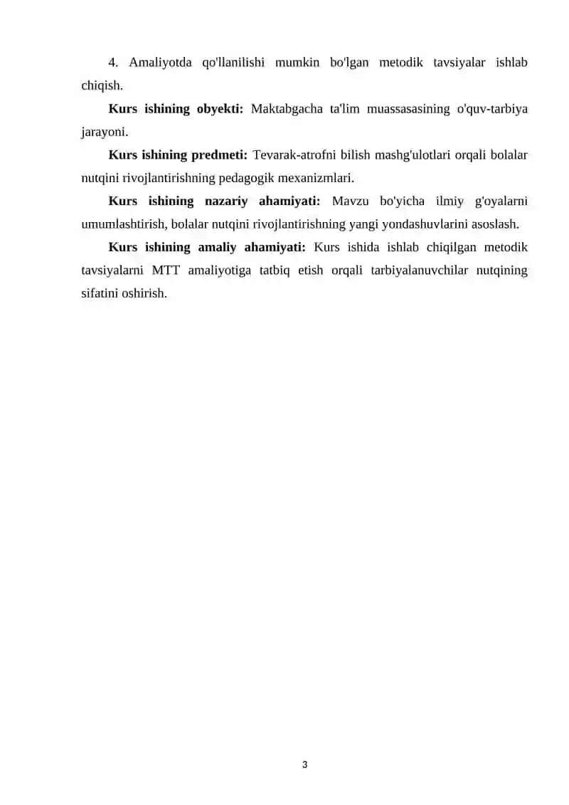 MAKTABGACHA TARBIYA MUASSASASIDA TEVARAK-ATROFNI BILISH JARAYONIDA BOLALAR NUTQINI RIVOJLANTIRISH MASALALARI 3