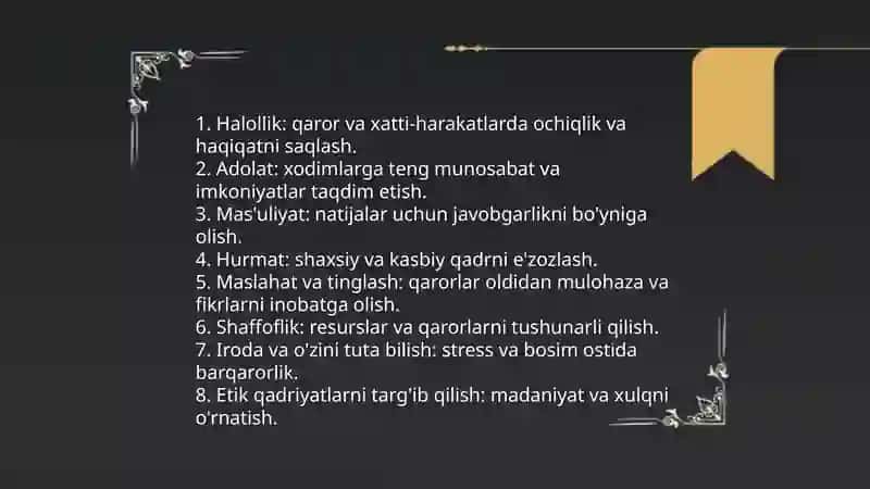 BIZNES ETIKASI VA PSIHOLOGIYASI 3