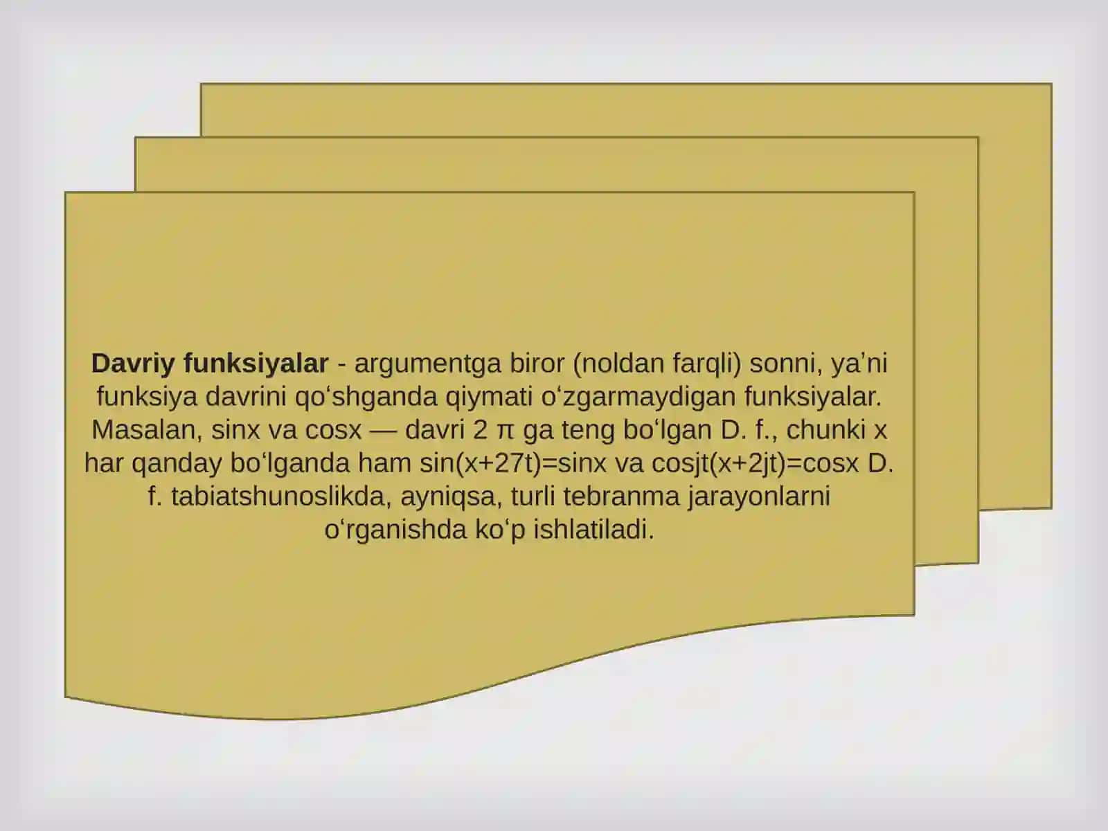 Davriy funksiyalar 3