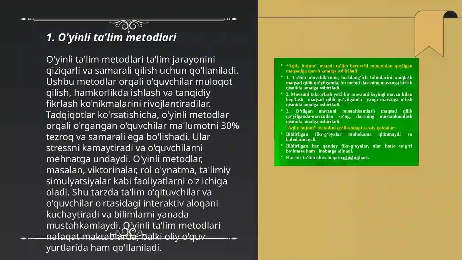 O'yinli ta'lim metodlari 3