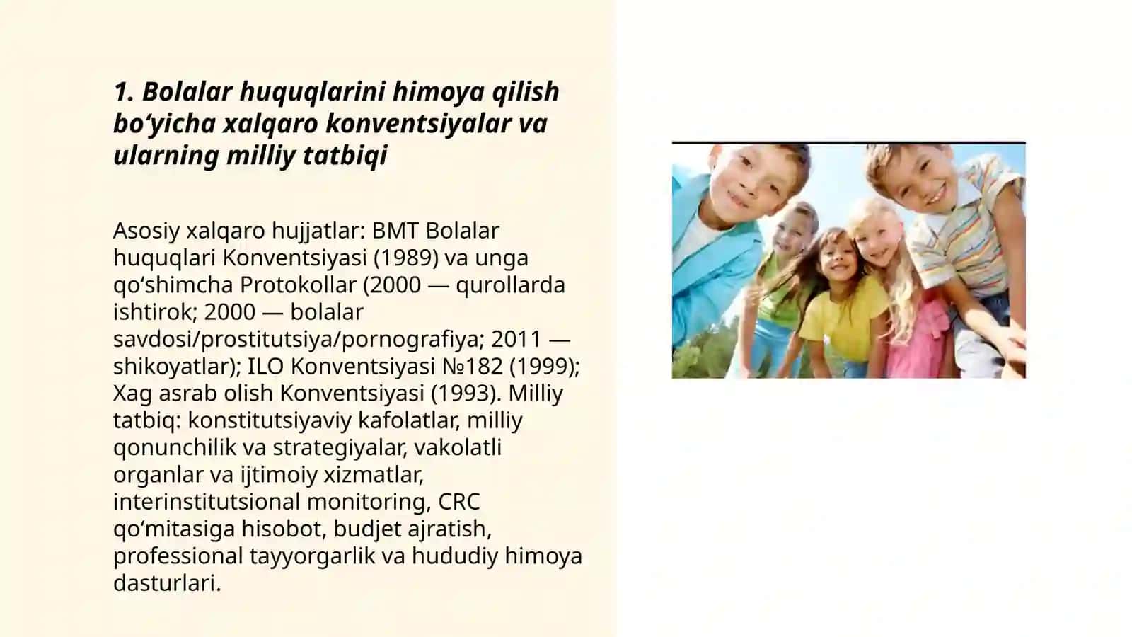 Bolalar huquqlarini va himoyasini taʼminlash 3