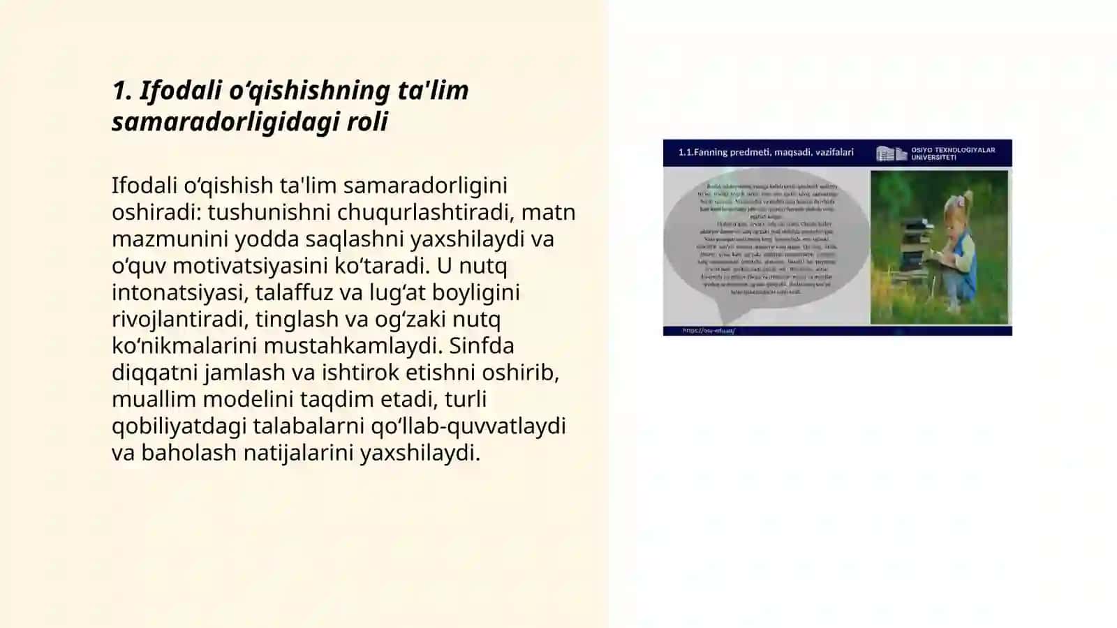 Ifodali o‘qishishning amaliy ahamiyati 3