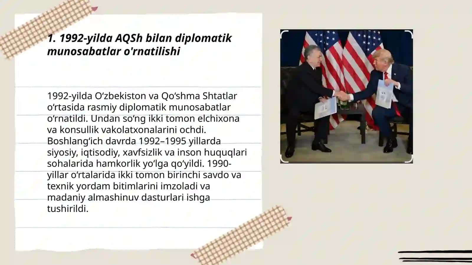 O'zbekiston va AQSh munosabatlari (1991-2025) 3