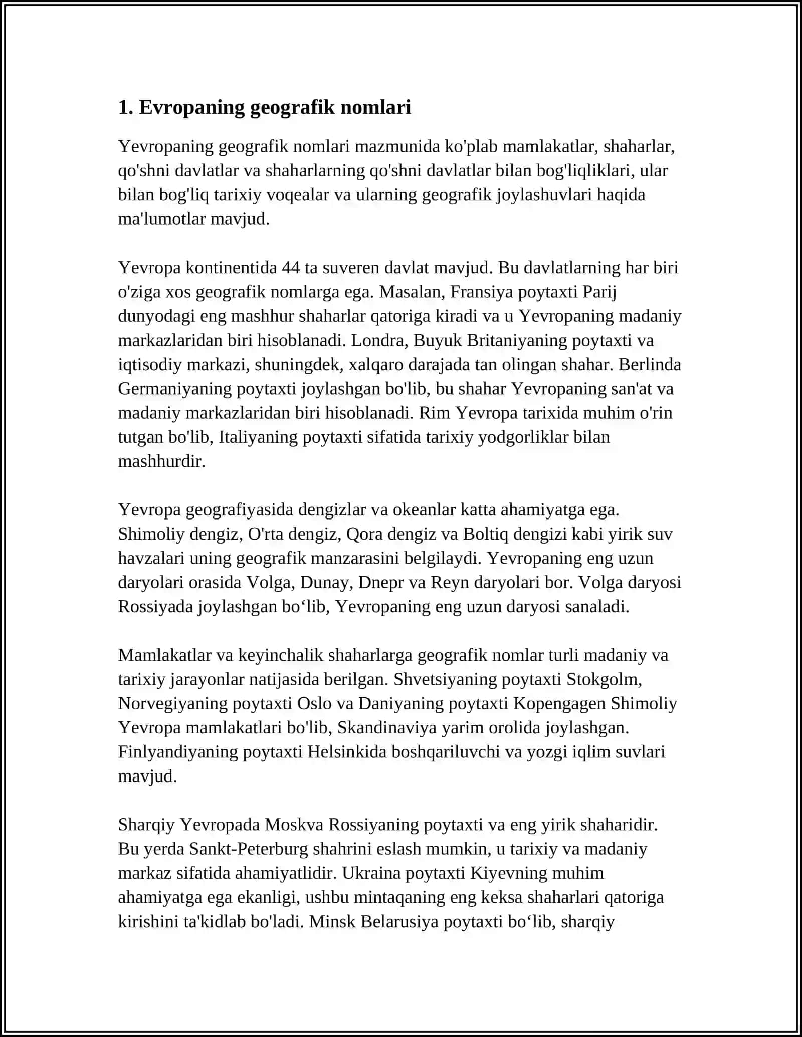 YEVROPA TOPONIMIYASI 3