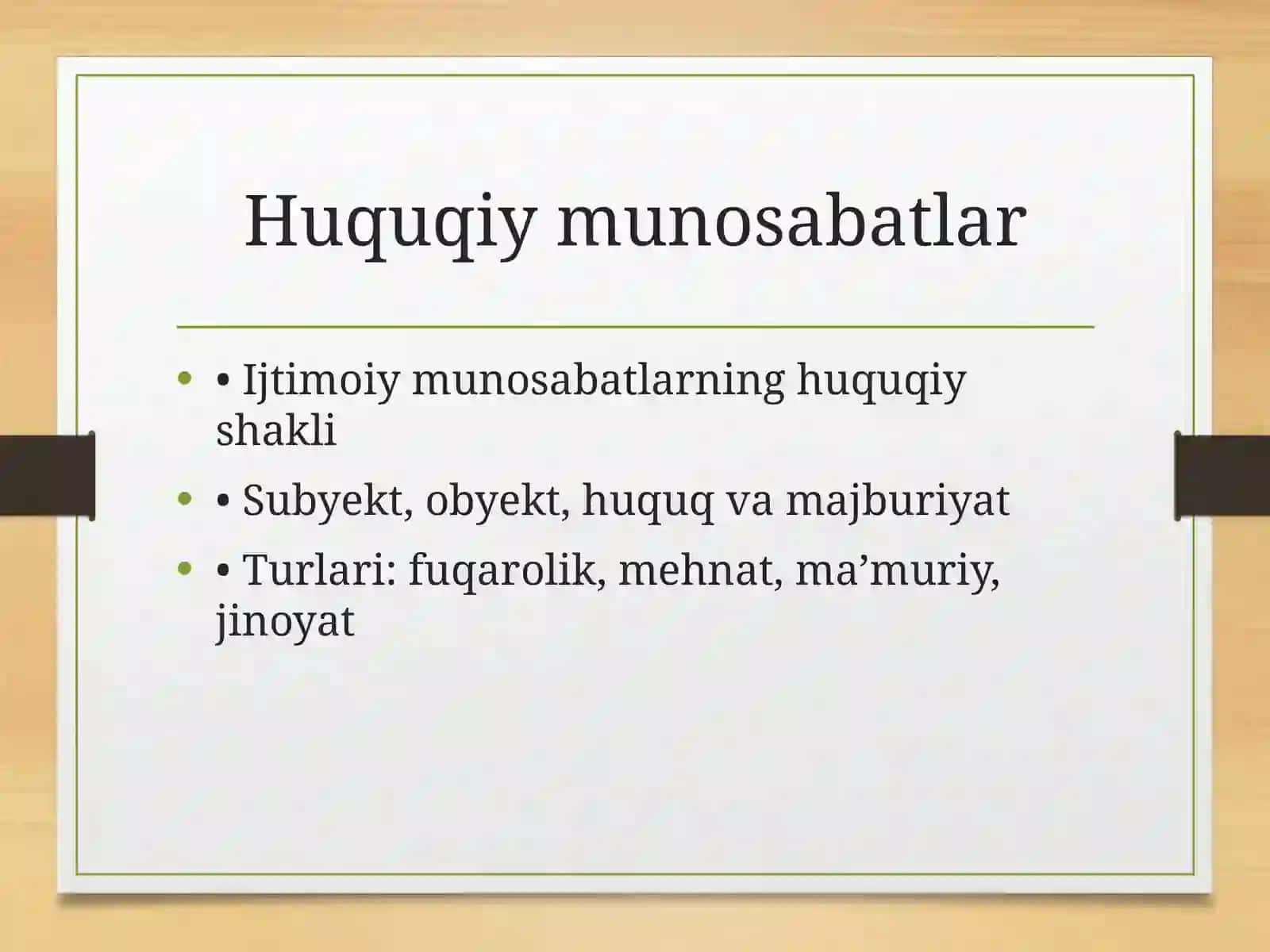 Huquqiy munosabatlar va huquqiy ijtimoiylashuv 3