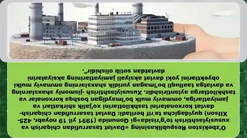 O’zbekistonda mulkni davlat tasarrufidan chiqarish 3