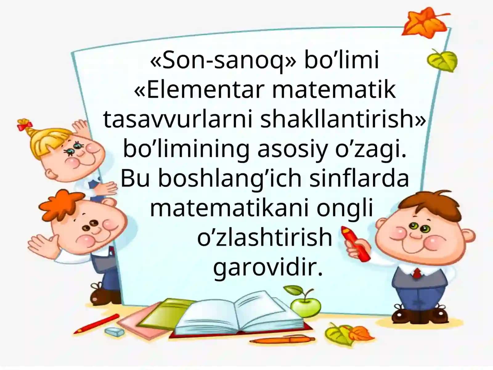 Bolalarda son va sanoq haqidagi tasavvurlarini shakllantirish, sanashga o‘rgatish 3