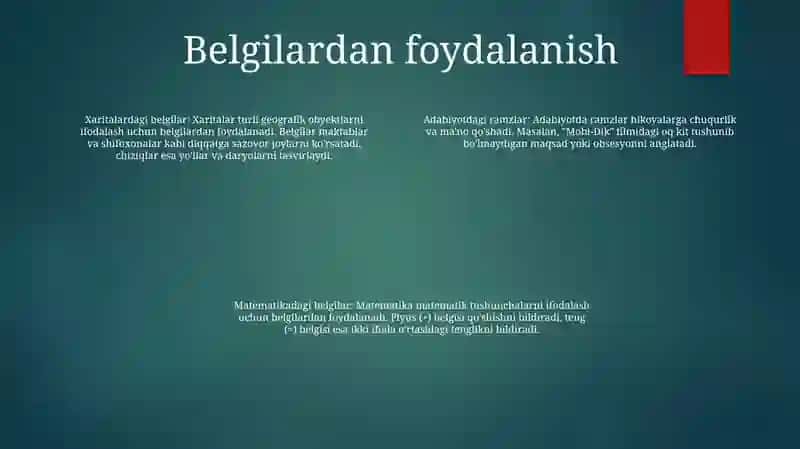 Tinish Belgilari 3