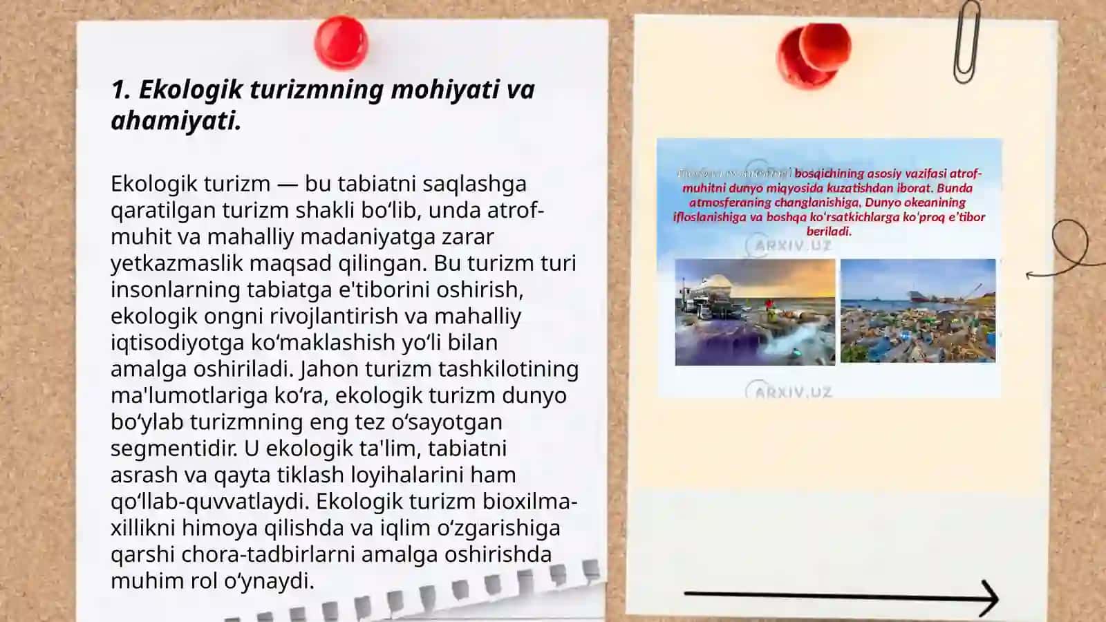Ekologik turizm. Milliy bogʻlar va qoʻriqxonalar 3