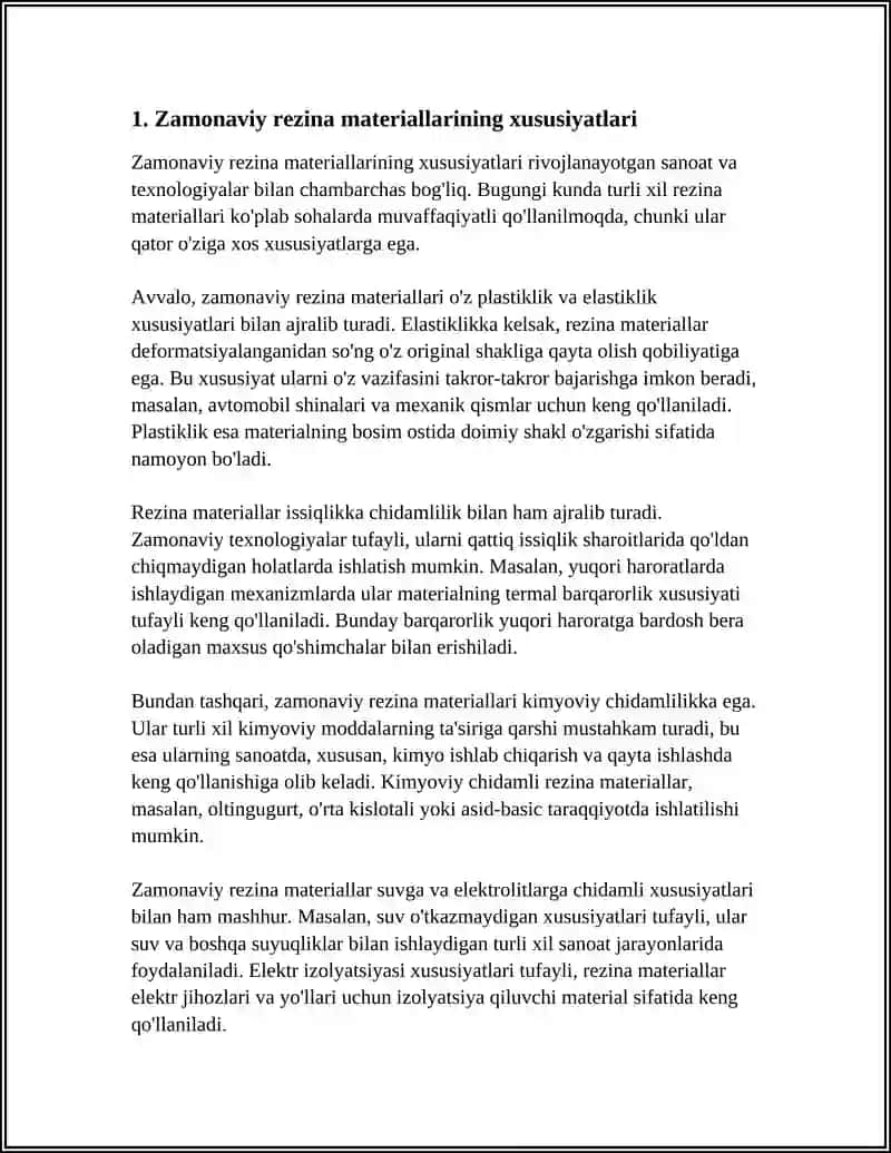 Yangi Zamonaviy Rezina va Lateksdan Tayyorlangan Buyumlar 3
