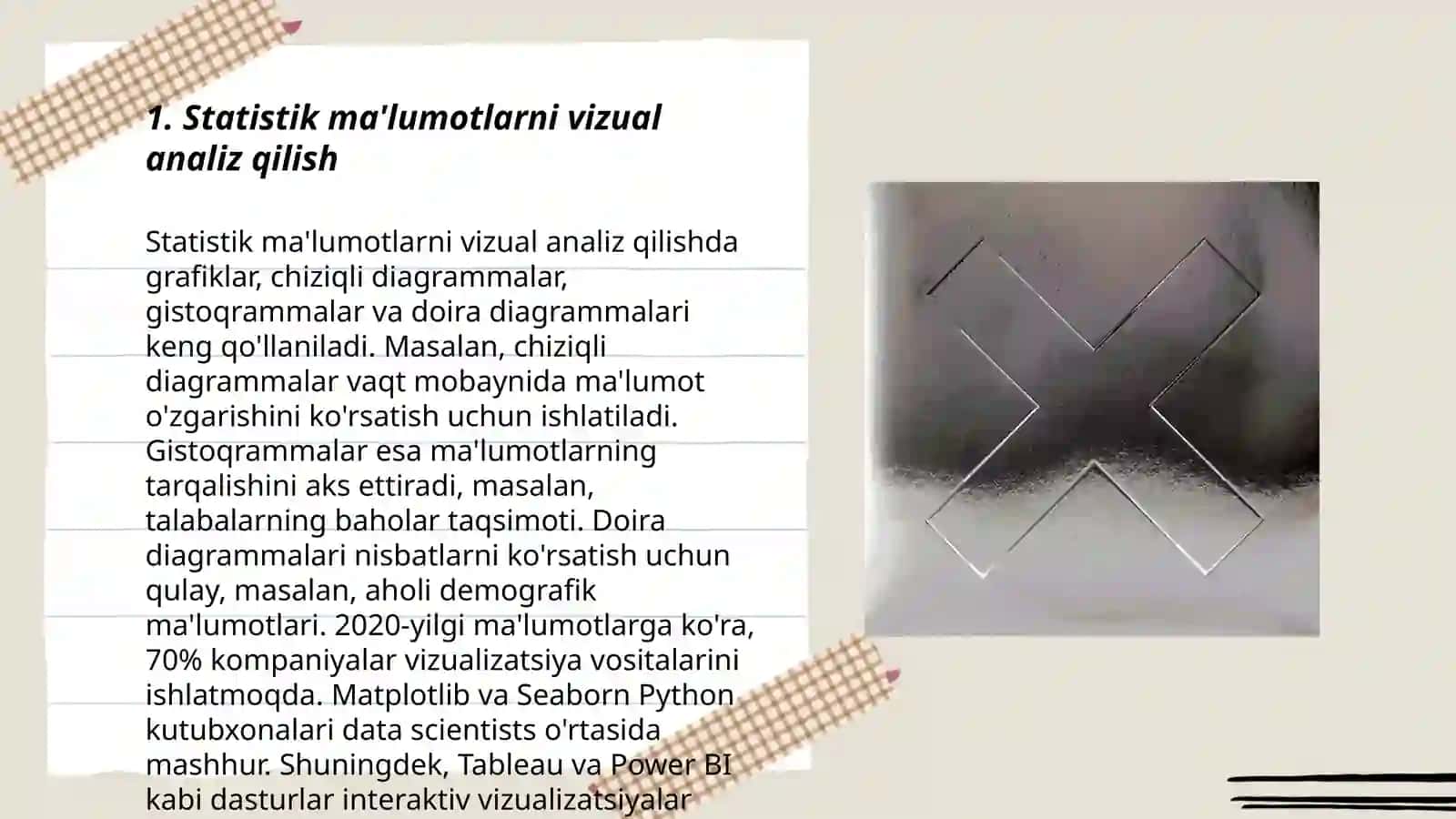 Statistik ma'lumotlarni vizual analiz qilish 3