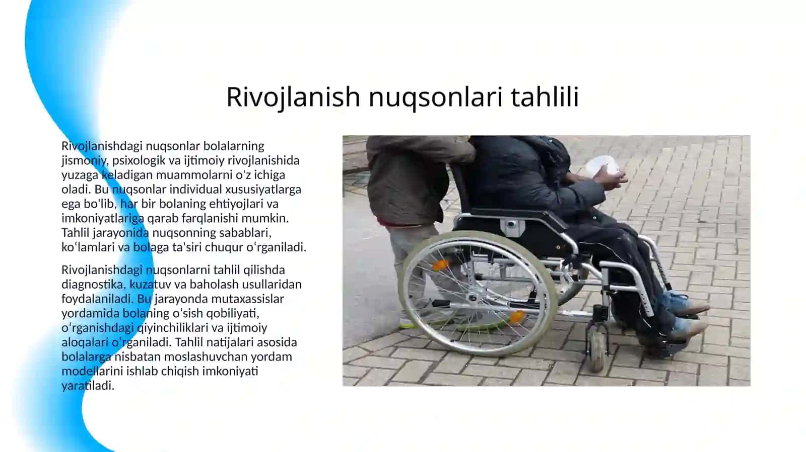ALOHIDA YORDAMGA MUHTOJ BOLALARDAN RIVOJLANISHDAGI NUQSONNING CHUQURLIGI VA TUZILISHGA QARAB INKLYUZIYA MODELLARINI TANLASH 3