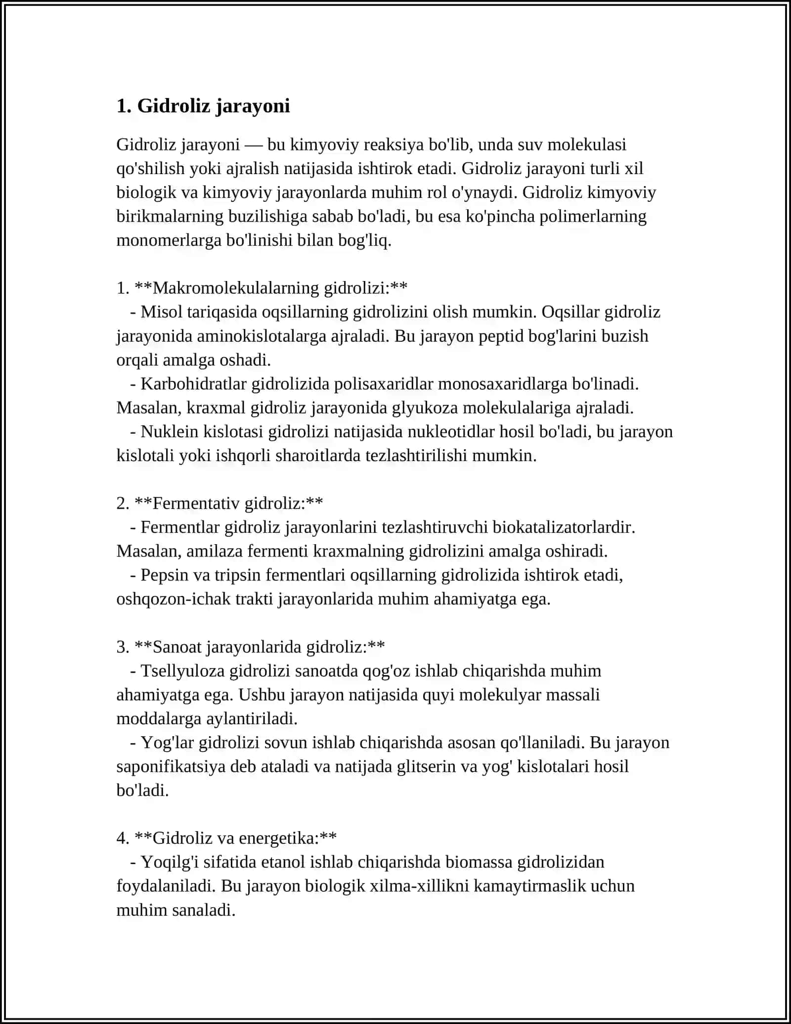 AZIDLARNING GIDROLIZI 3