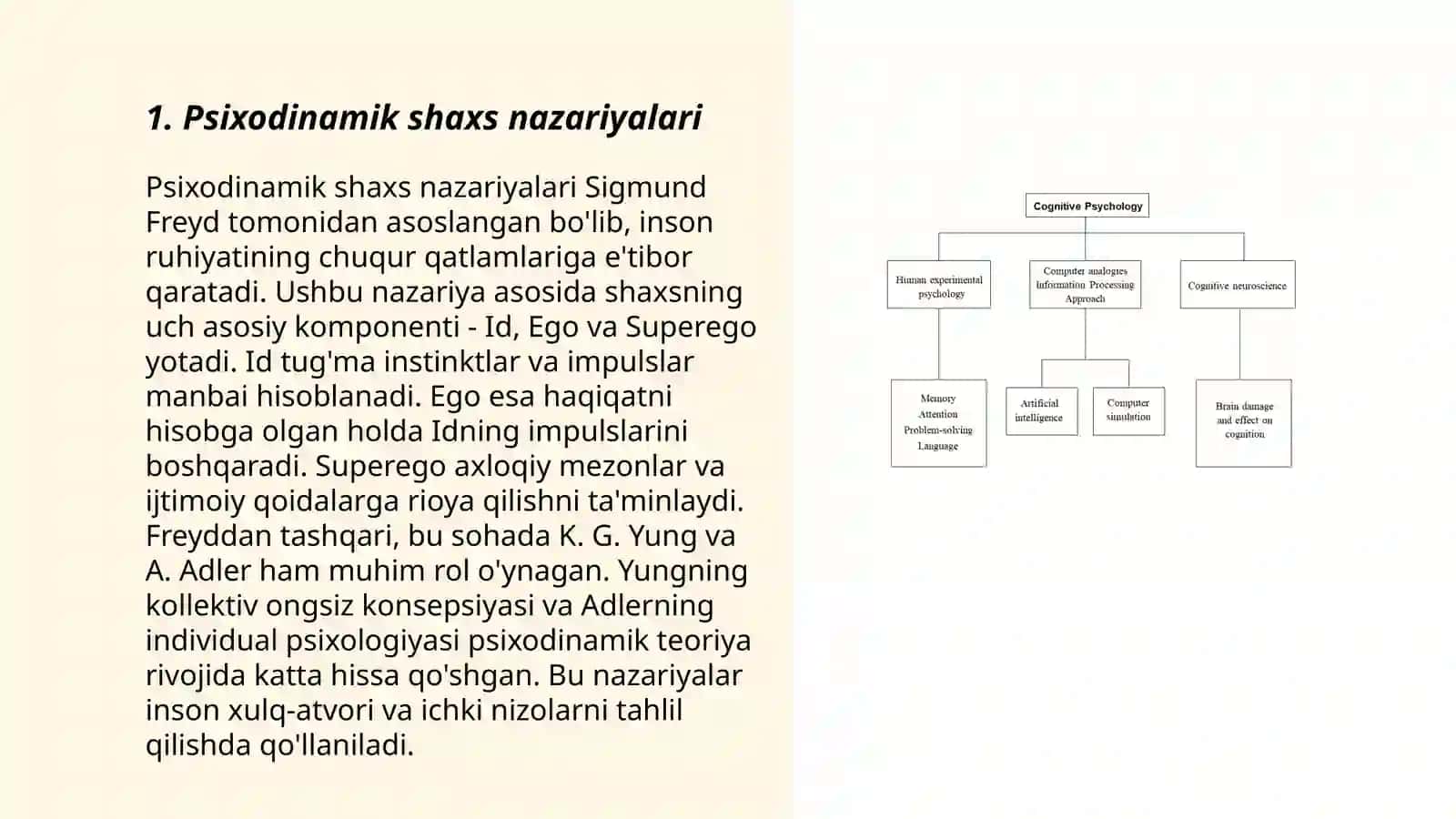 Chet el psixologiyasida shaxs nazariyalari 3