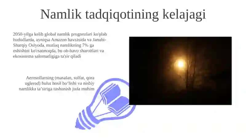 Atmosferadagi suvlar nisbiy va mutloq namlik 3