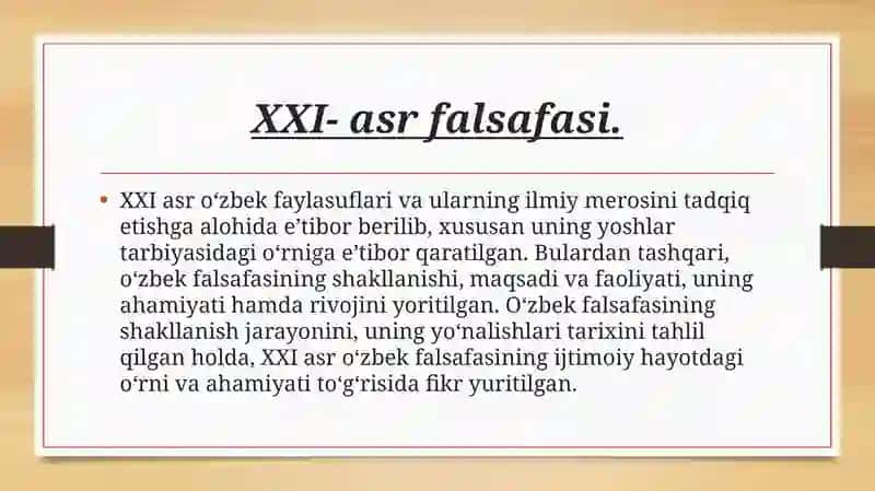 XX-XXI asr o'zbek falsafasi 3