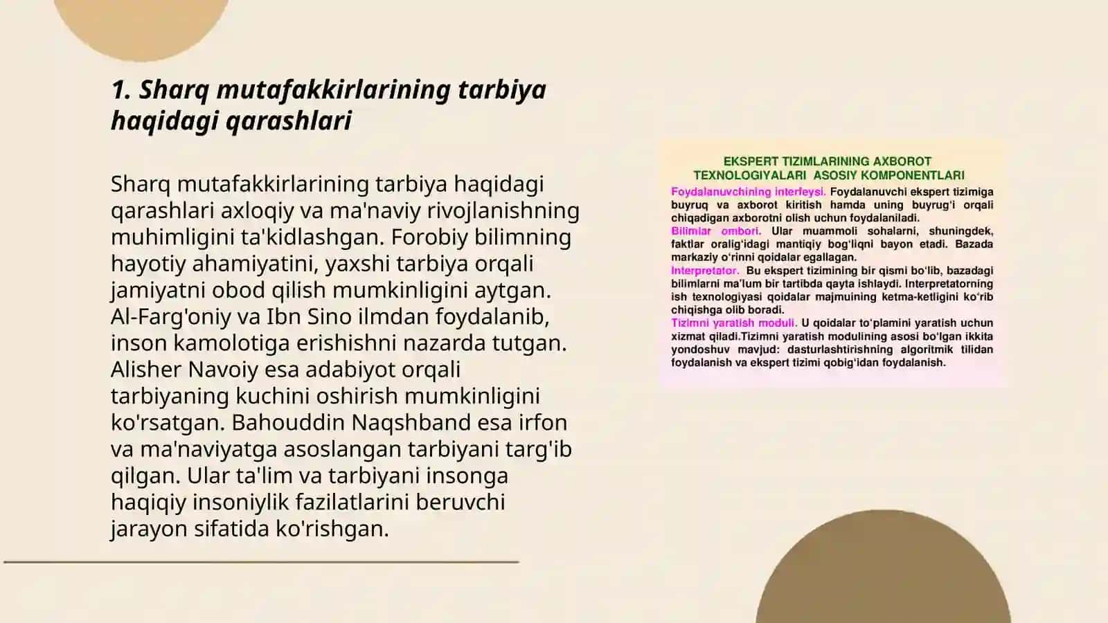Sharq va G'arb mutafakkirlarining qarashlarida tarbiya masalasi 3