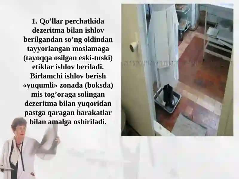 O'latga qarshi kiyim yechinish tartibi 3