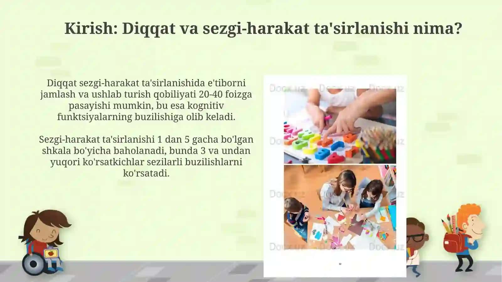 Sensomotor  taʼsirlanish va   diqqatni   o‘rganish  uchun  metodikalar 3