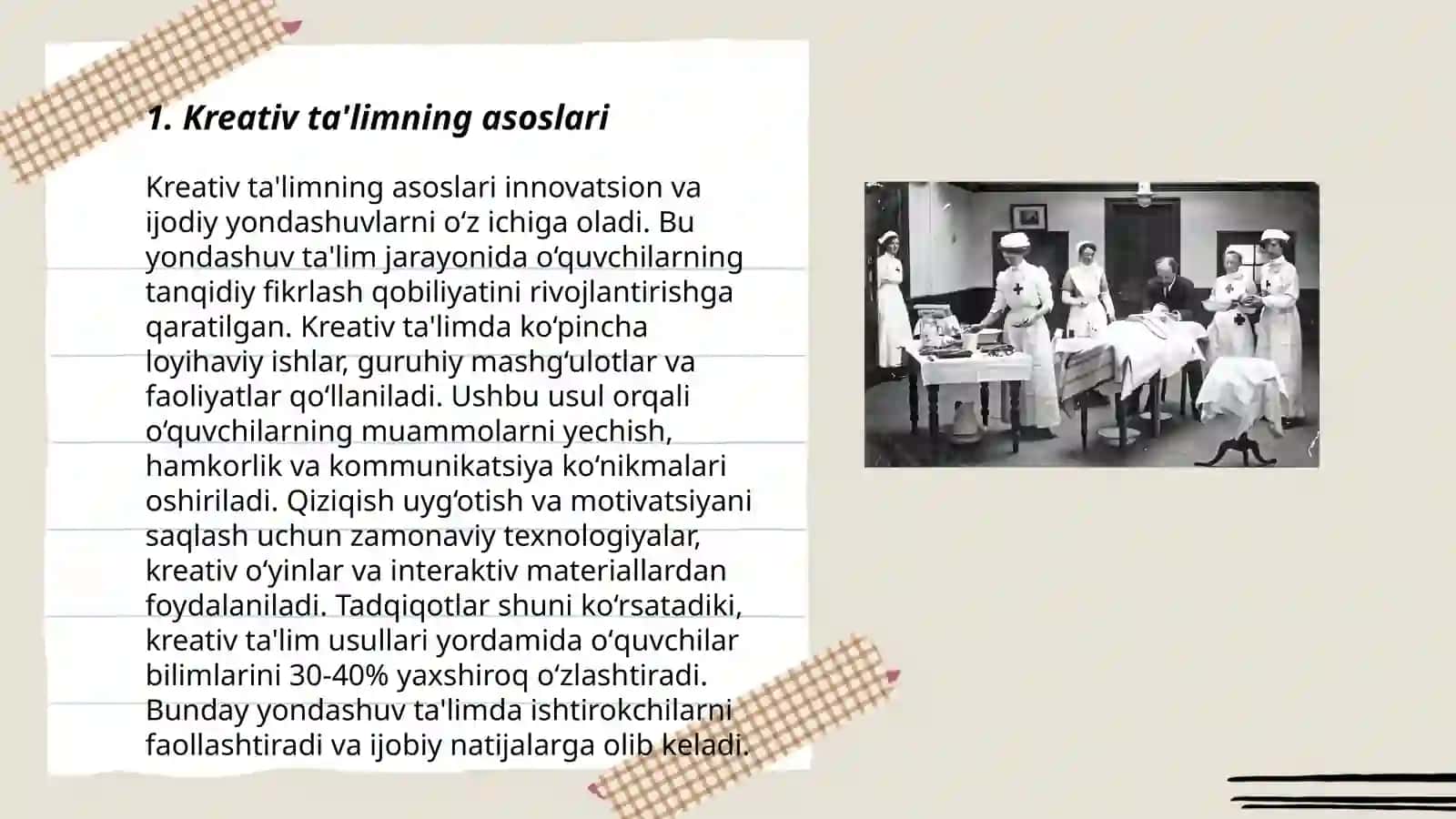 Kreativ ta‘lim olganlikni tashxis etishning mohiyati 3