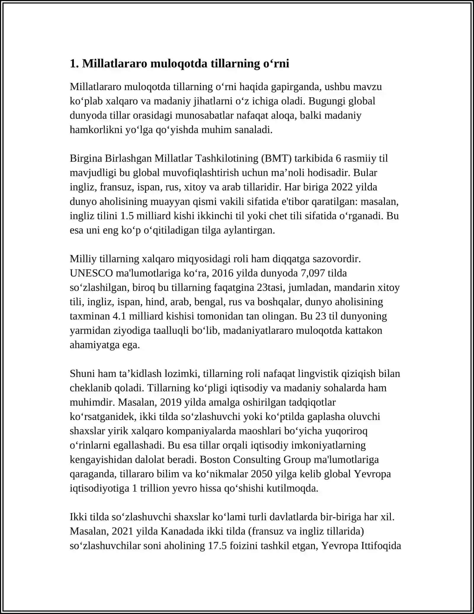 MILLATLARARO TILLAR.XALQARO TILLAR.SUN'IY TILLAR 3