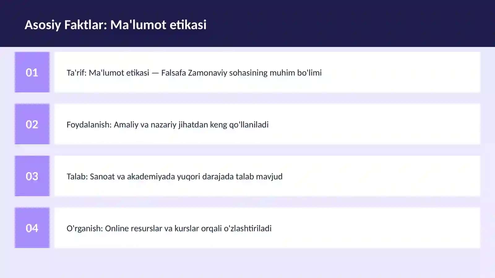 Ma'lumot etikasi 3