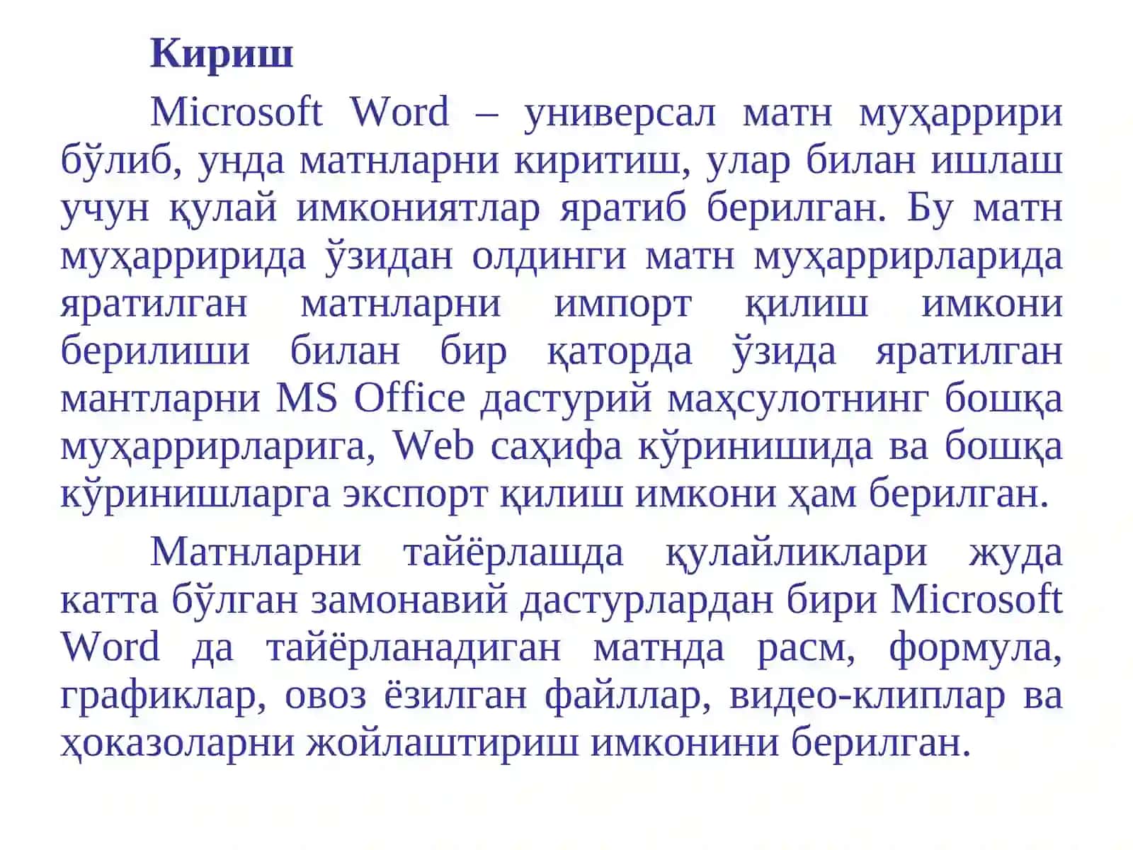 Microsoft Word 3