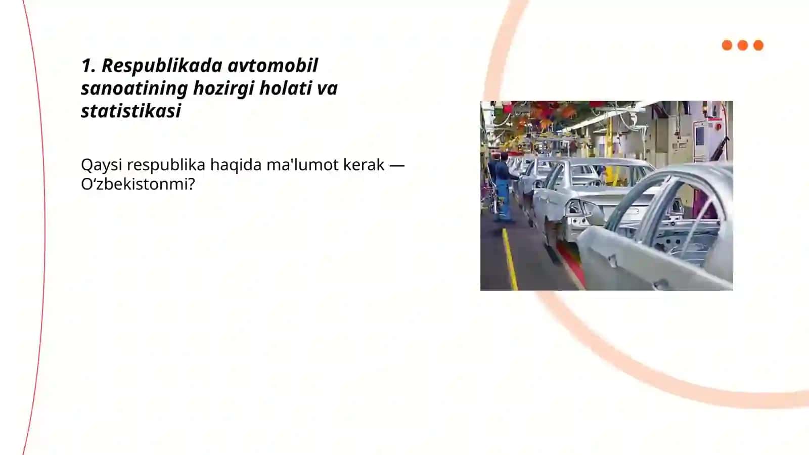 Respublikada avtomobil sanoati va transportini rivojlanishi 3