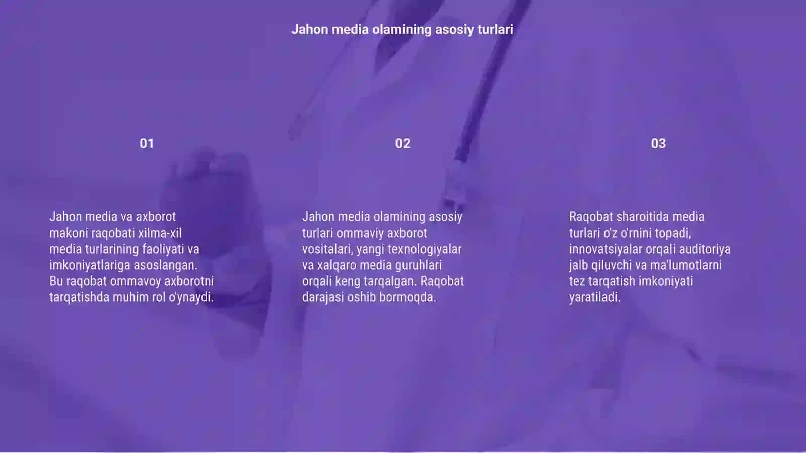 Jahon media va axborot makoni raqobati 3