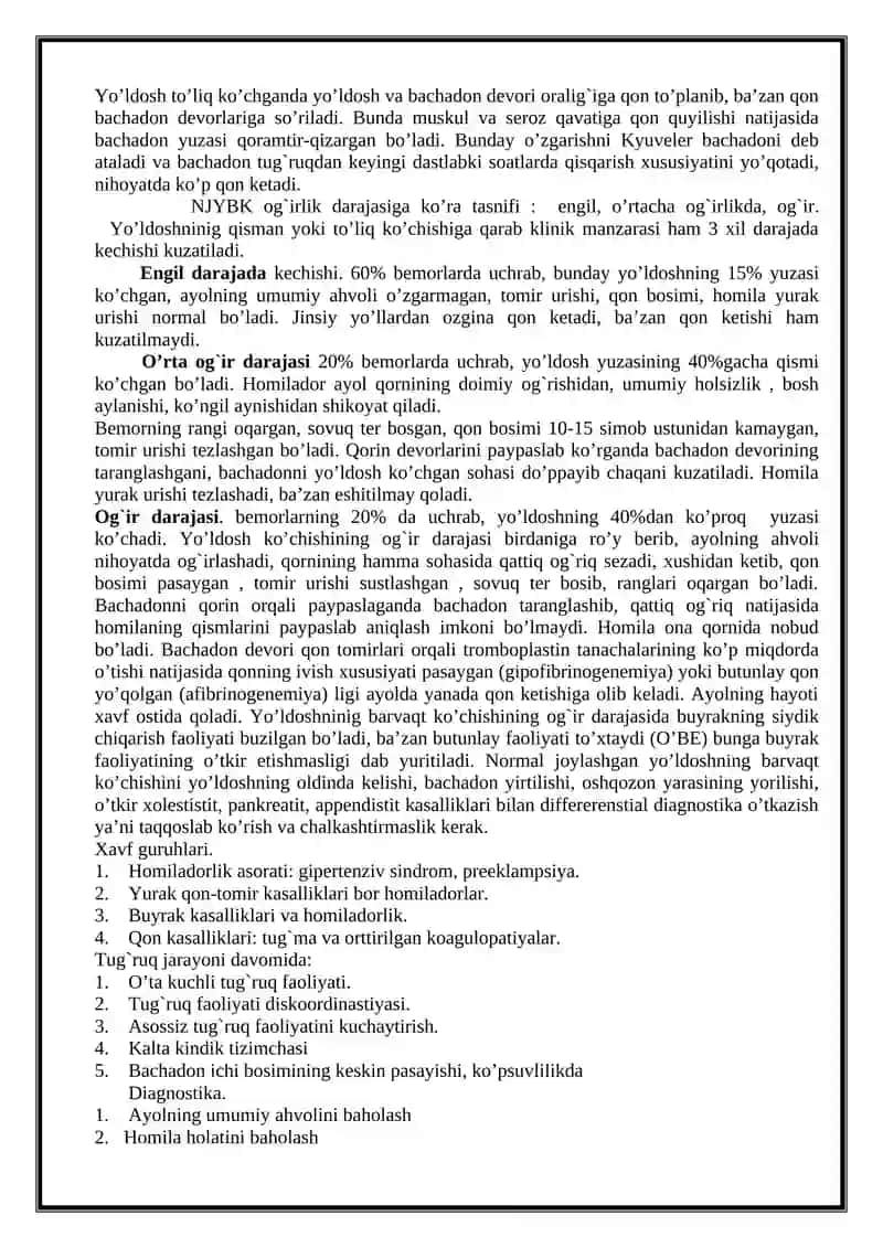 Qon ketishi sabablari va oldini olish 3