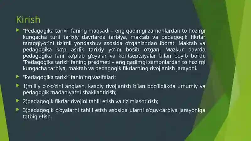 Pedagogika tarixi fan sifatida 3