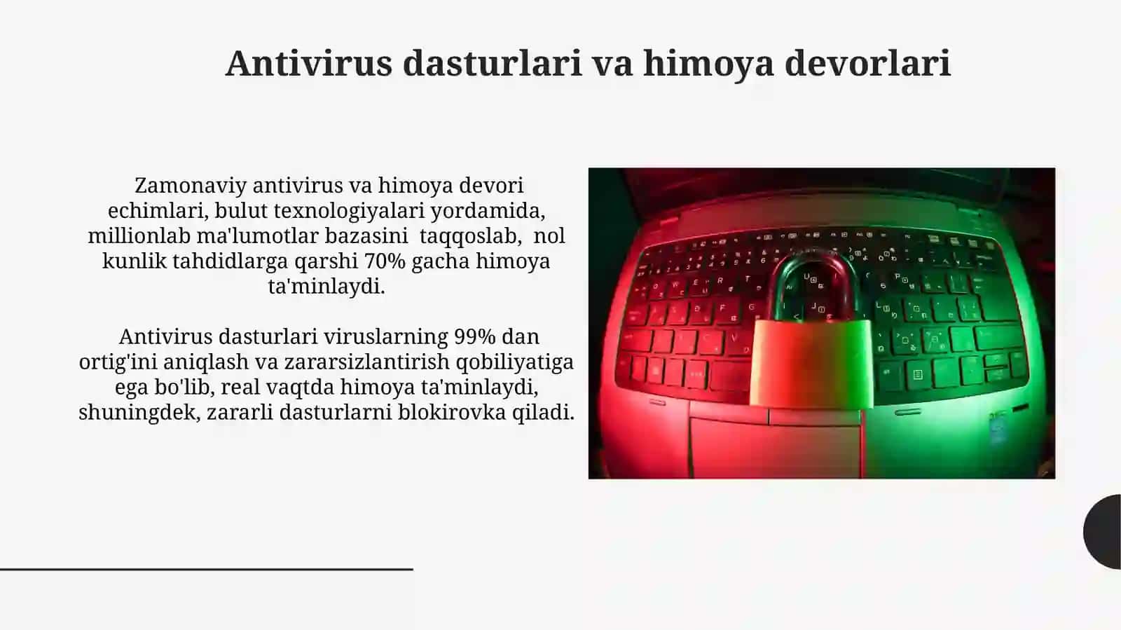 Axborot xavfsizligini ta'minlash usullari 3