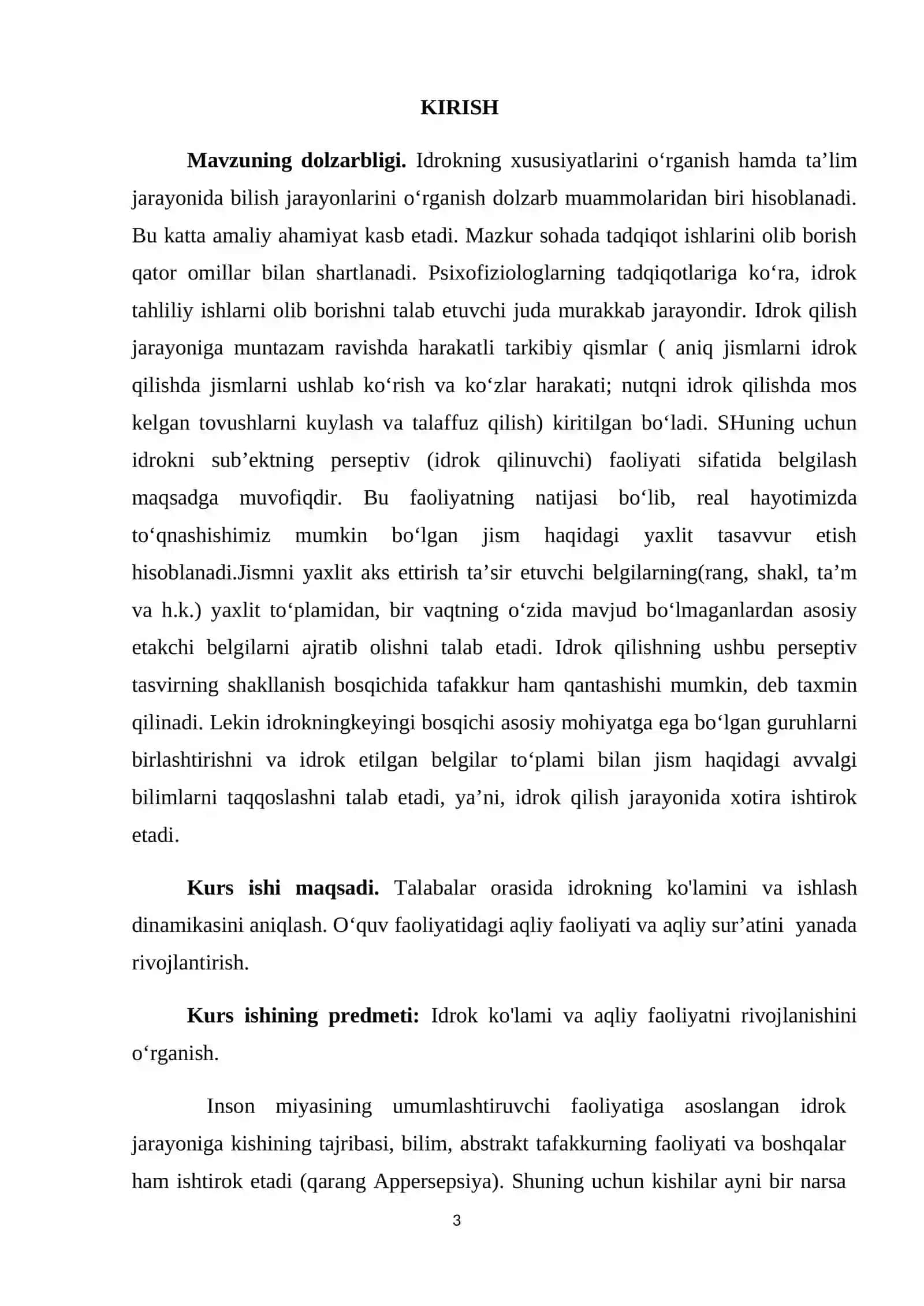 Idrok ko'lami 3