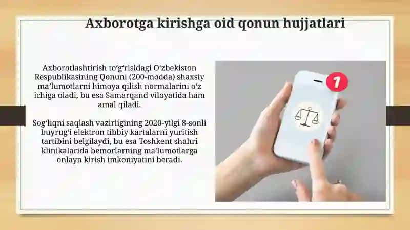 Bemorlarning maʼlumot olish masalasining etik-huquqiy jihatlari 3