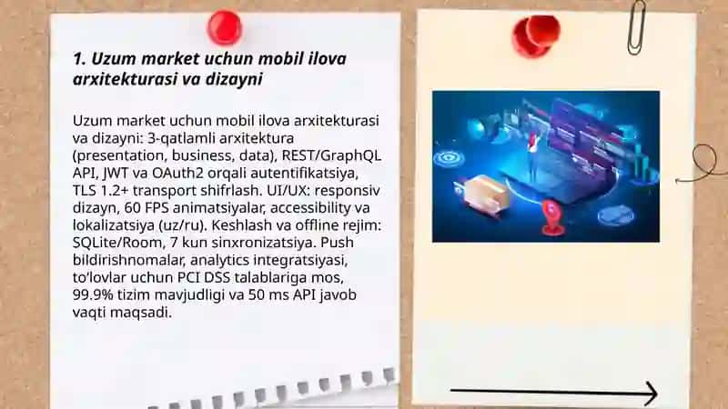 Uzum market tizimini raqamli texnologiyalari 3