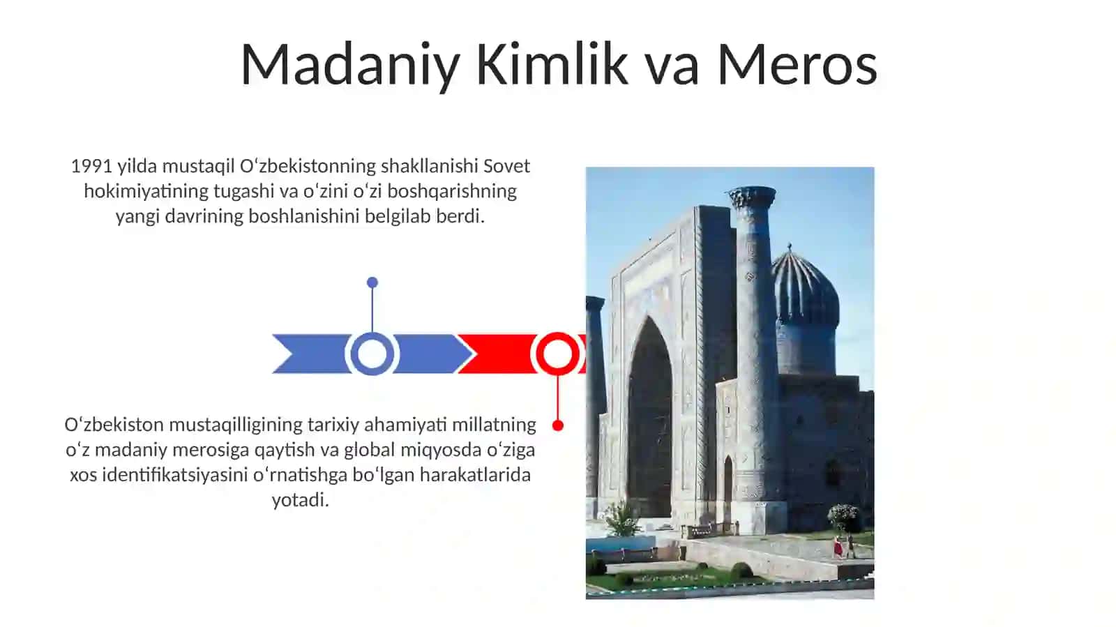 Mavzu: MUSTАQIL О‘ZBЕKISTОN RЕSРUBLIKАSINING TАSHKIL TОРISHI VА UNING TАRIХIY АHАMIYАTI 3