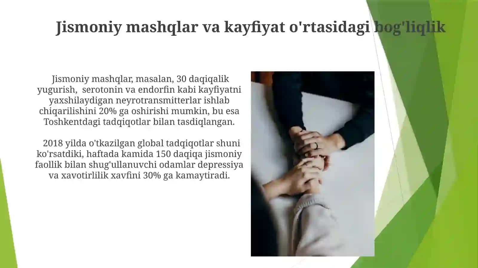 Jismoniy faoliyatning ruhiy holatga ta'siri va stressni kamaytirishdagi roli 3