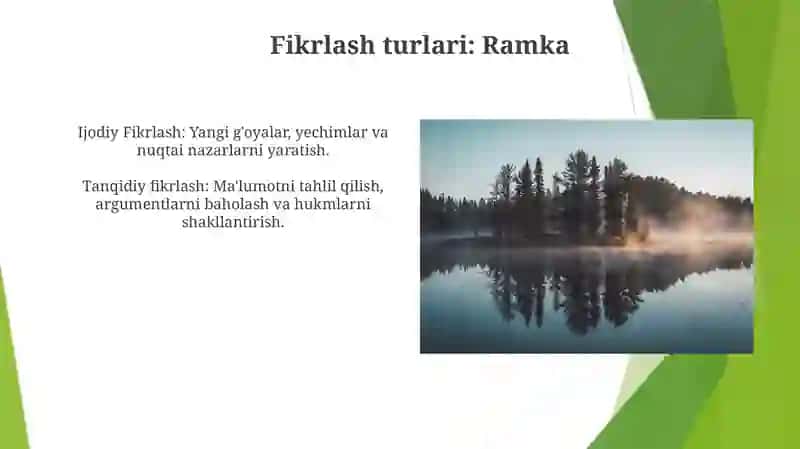 Tafakkur tiplari va turlari 3