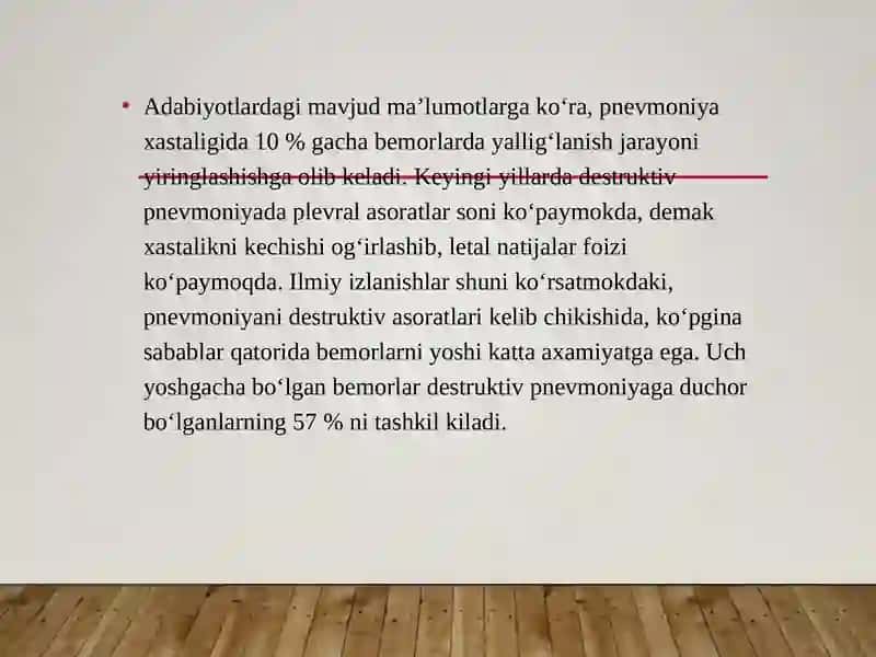 Bolalarda o’pka bakterial destruktsiyasi. 3